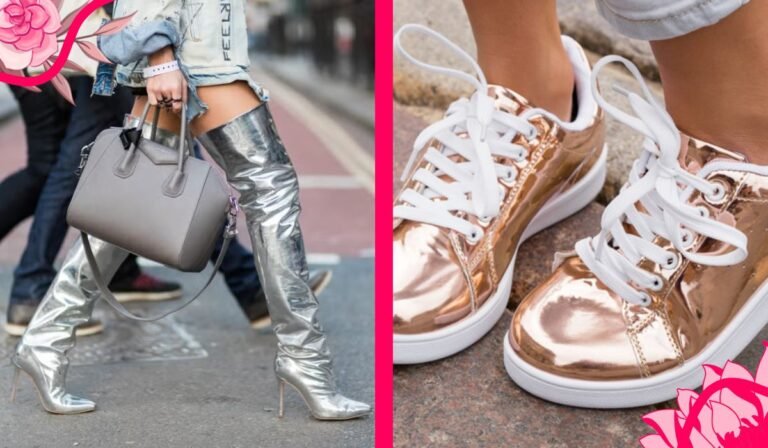 metallic shoes