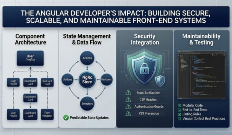 The Role of Angular Developers in Building Secure and Maintainable Front-End Systems