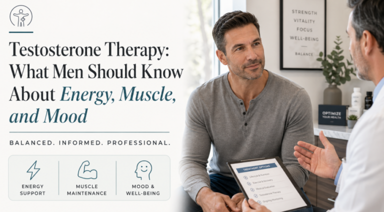 Testosterone Therapy: What Men Should Know About Energy, Muscle, and Mood