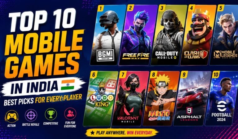 Top 10 Mobile Games in India: Best Picks for Every Player
