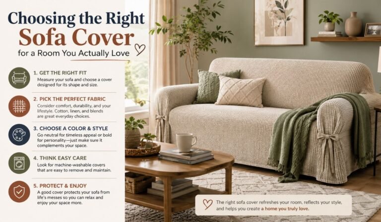 Choosing the Right Sofa Cover for a Room You Actually Love