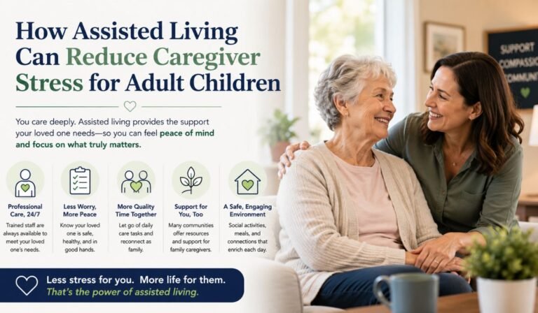 How Assisted Living Can Reduce Caregiver Stress for Adult Children