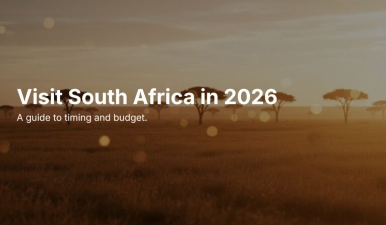 What is the best time to visit South Africa and what should you budget for in 2026