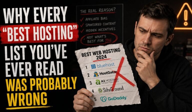 Why Every "Best Hosting" List You've Ever Read Was Probably Wrong