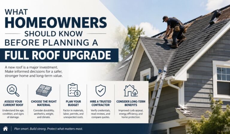 What Homeowners Should Know Before Planning a Full Roof Upgrade