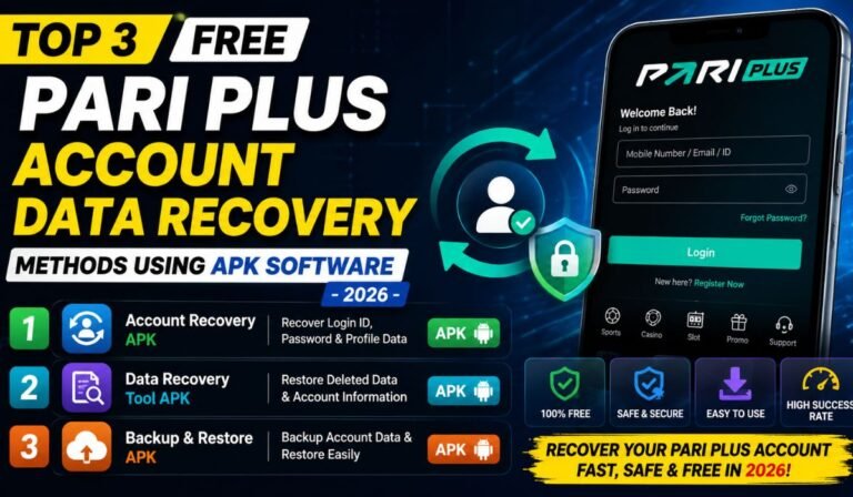 Top 3 Free Pari Plus Account Data Recovery Methods Using APK Software - 2026