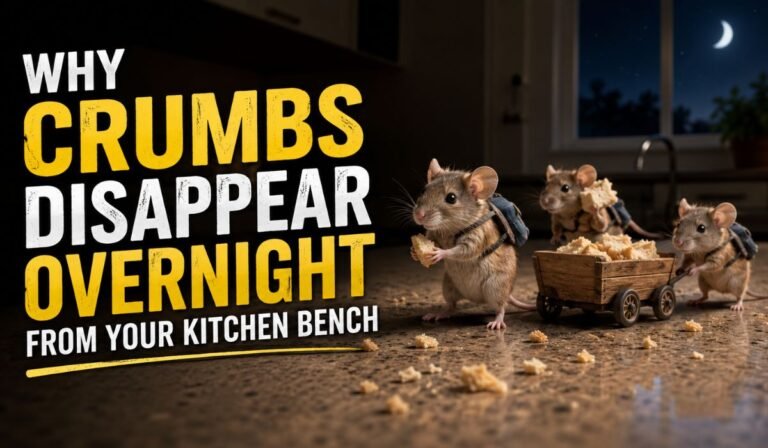 Why Crumbs Disappear Overnight From Your Kitchen Bench