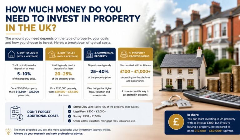 How Much Money Do You Need to Invest in Property in the UK?