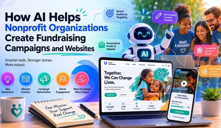 How AI Helps Nonprofit Organizations Create Fundraising Campaigns and Websites How AI Helps Nonprofit Organizations Create Fundraising Campaigns and Websites