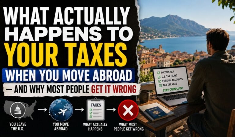 What Actually Happens to Your Taxes When You Move Abroad — And Why Most People Get It Wrong