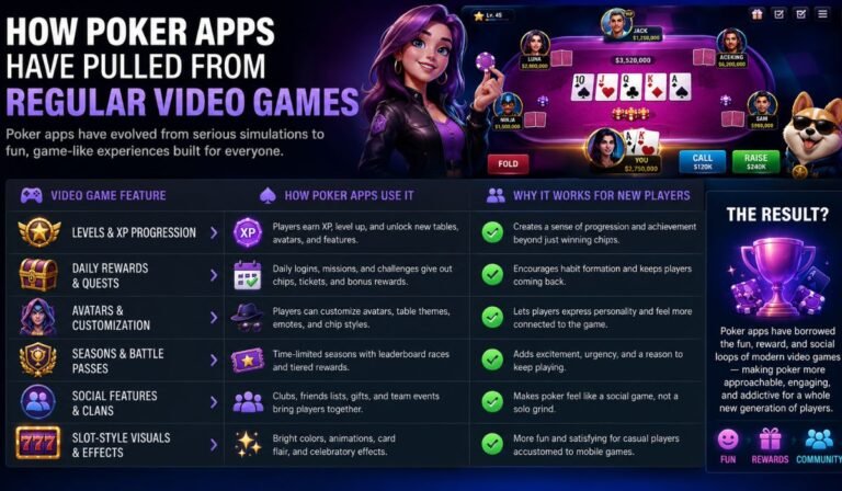 How Poker Apps Have Pulled From Regular Video Games to Entice New Normie Players