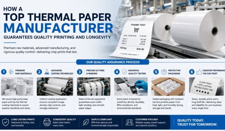 How a Top Thermal Paper Manufacturer Guarantees Quality Printing and Longevity