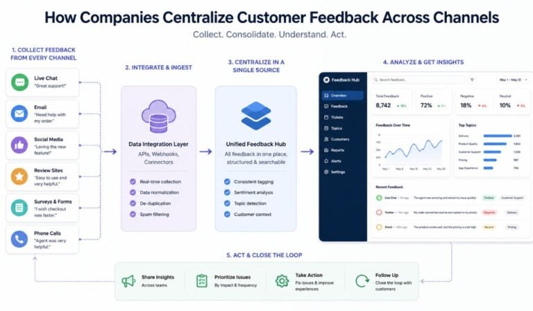 How Companies Centralize Customer Feedback Across Channels