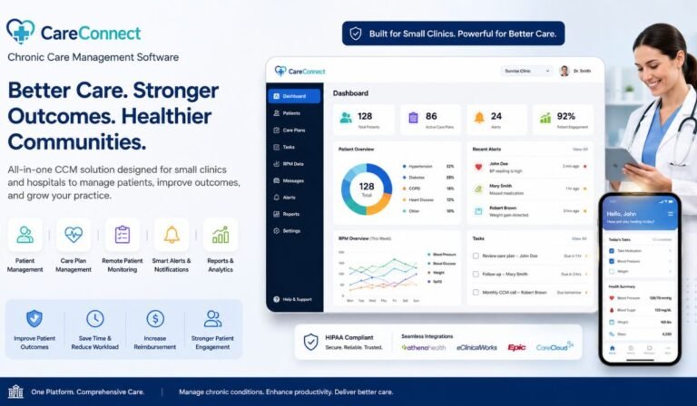 Best Chronic Care Management Software for Small Clinics and Hospitals