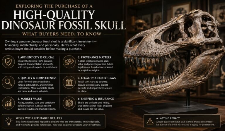 Exploring the Purchase of a High-Quality Dinosaur Fossil Skull: What Buyers Need to Know Exploring the Purchase of a High-Quality Dinosaur Fossil Skull: What Buyers Need to Know