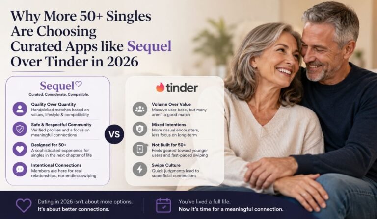 Why More 50+ Singles Are Choosing Curated Apps like Sequel Over Tinder in 2026