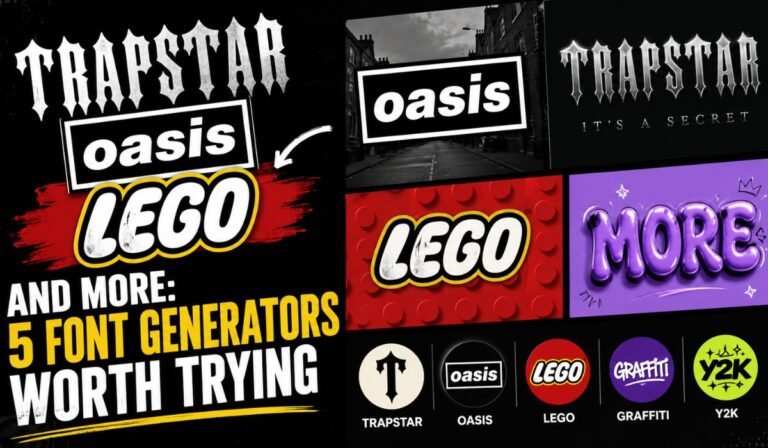 Trapstar, Oasis, Lego and More: 5 Font Generators Worth Trying
