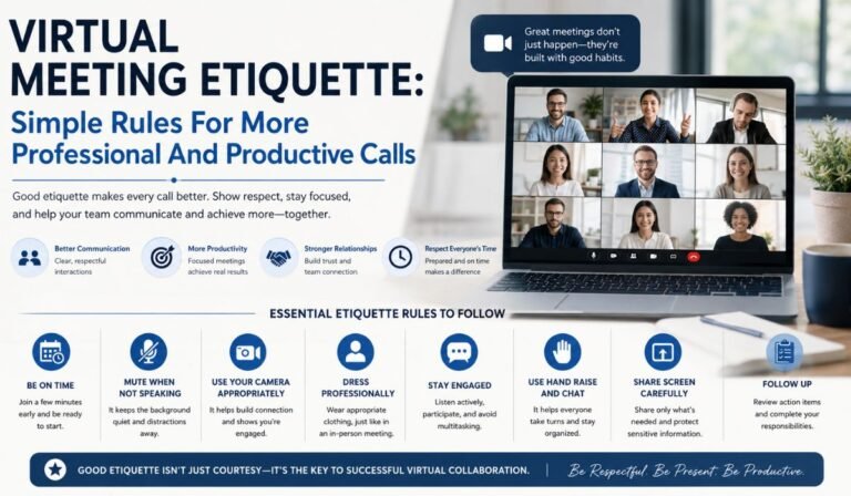 Virtual Meeting Etiquette: Simple Rules For More Professional And Productive Calls virtual meeting etiquette