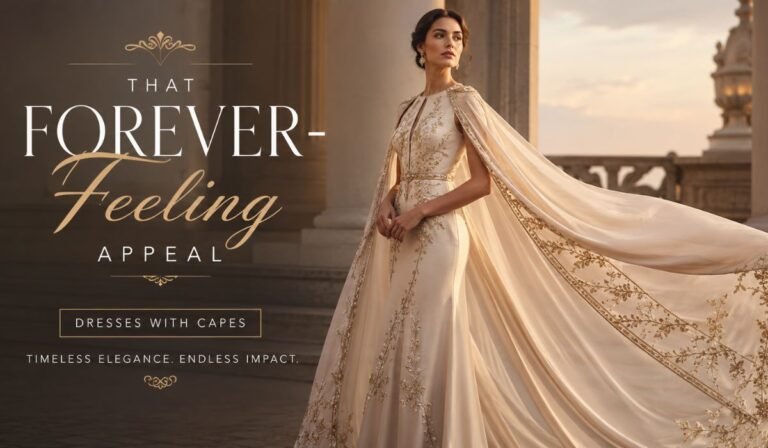That Forever-Feeling Appeal: Dresses with Capes