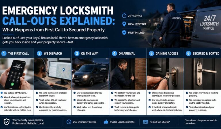Emergency Locksmith Call-Outs Explained: What Happens from First Call to Secured Property Emergency Locksmith Call-Outs Explained: What Happens from First Call to Secured Property