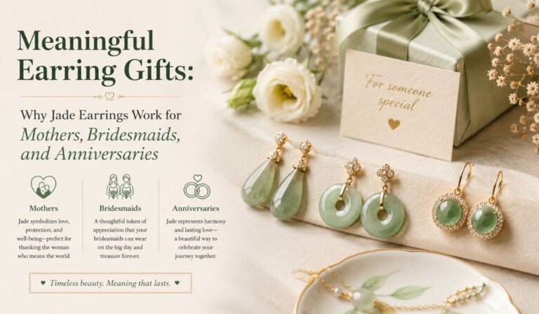 Meaningful Earring Gifts: Why Jade Earrings Work for Mothers, Bridesmaids, and Anniversaries Meaningful Earring Gifts: Why Jade Earrings Work for Mothers, Bridesmaids, and Anniversaries