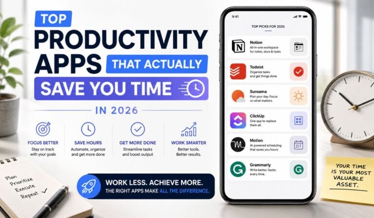Top Productivity Apps That Actually Save You Time in 2026 Top Productivity Apps That Actually Save You Time in 2026