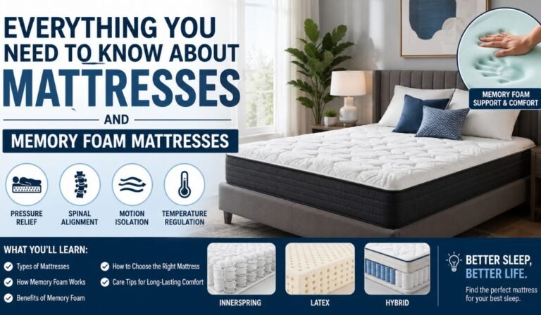 Everything You Need to Know About Mattresses and Memory Foam Mattresses Everything You Need to Know About Mattresses and Memory Foam Mattresses