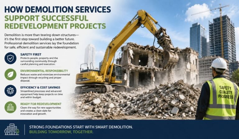 How Demolition Services Support Successful Redevelopment Projects How Demolition Services Support Successful Redevelopment Projects