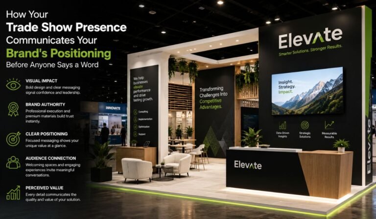 How Your Trade Show Presence Communicates Your Brand’s Positioning Before Anyone Says a Word How Your Trade Show Presence Communicates Your Brand's Positioning Before Anyone Says a Word